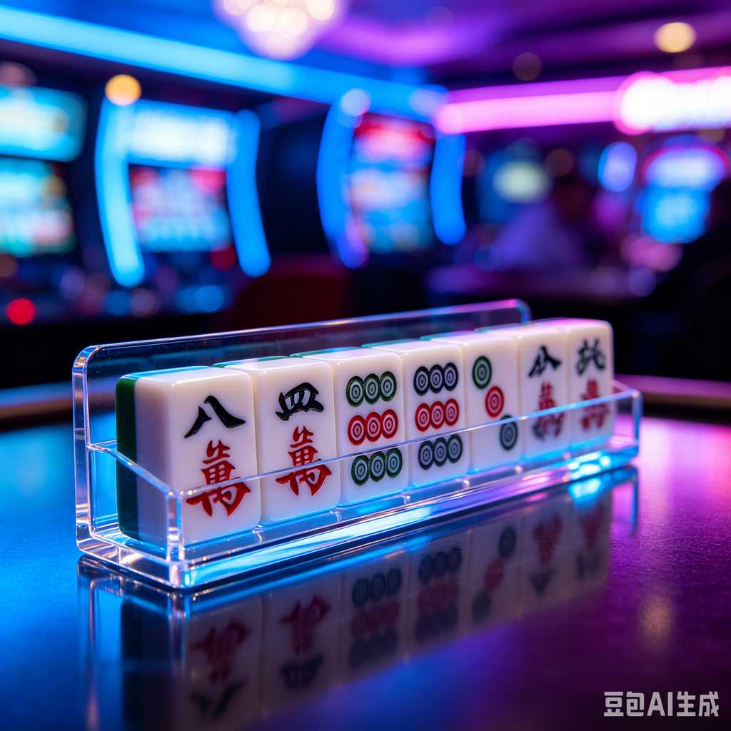 carved pattern mahjong set